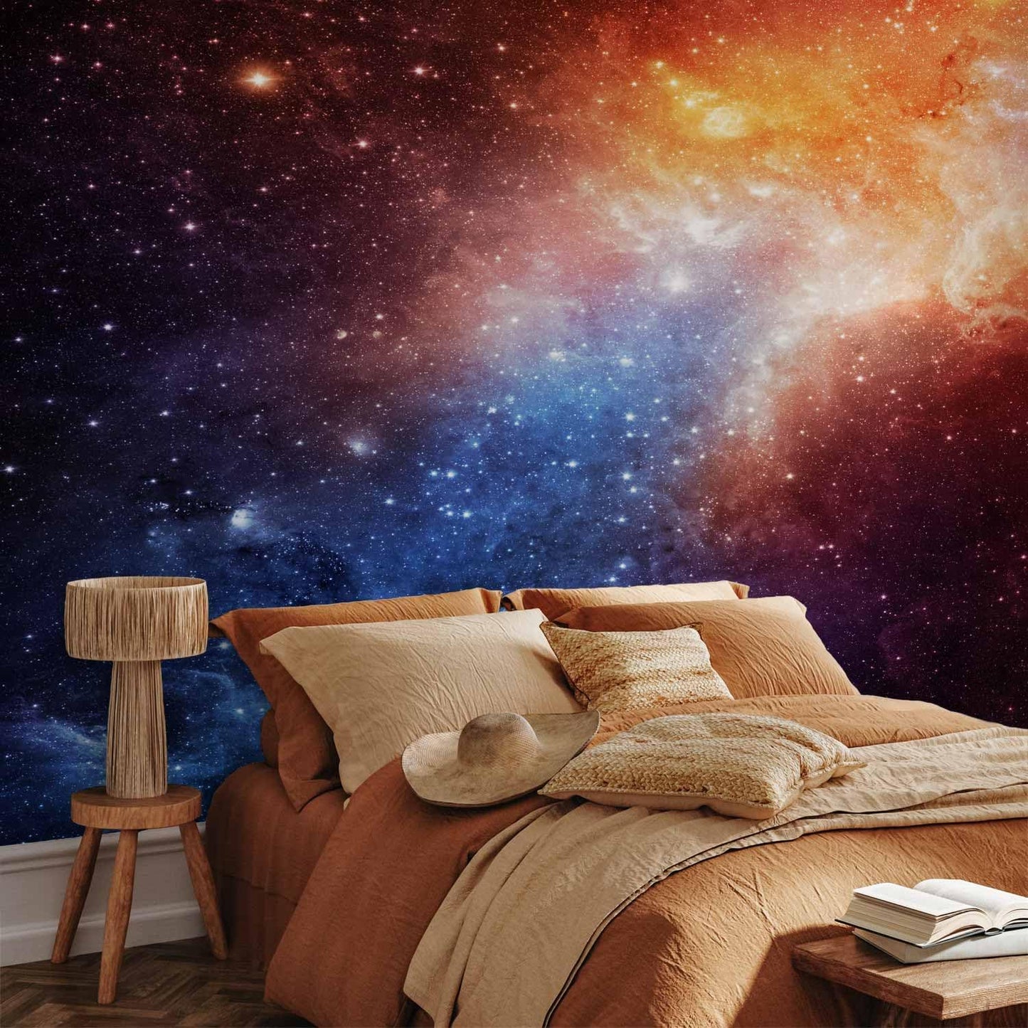 artgeist Wall Mural Cosmos Galaxy 154x110 in - Peel and Stick Self-Adhesive Wallpaper Removable Large Sticker Foil Wall Decor Print Picture Image Design f-B-0057-a-a