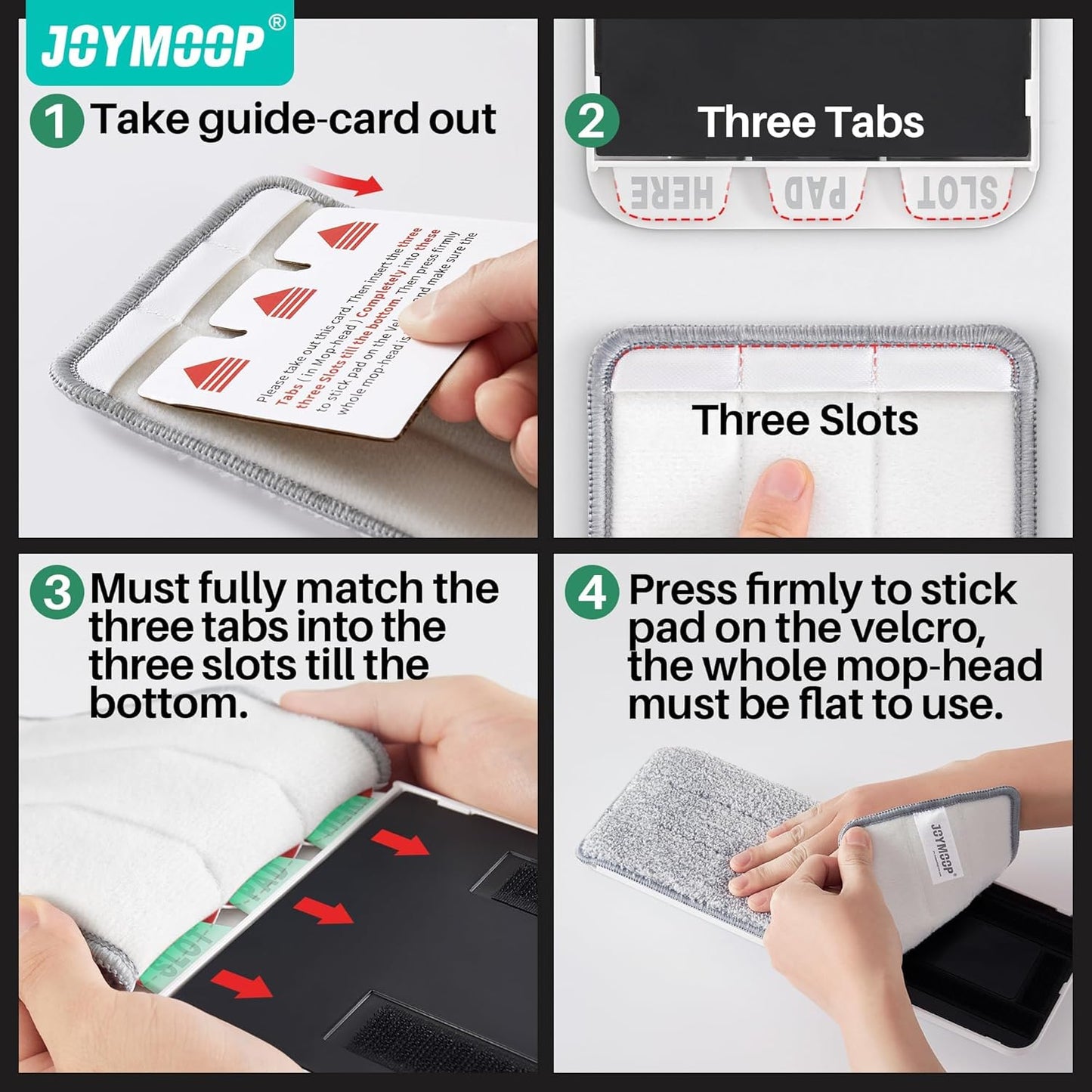 JOYMOOP Easy Clean and Self-Squeezing Microfiber Flat Mop and Bucket System, Mops for Floor Cleaning and Wall Cleaner, Hardwood, Tile, Laminate, Vinyl Floors, Smooth Walls, and Glass Windows