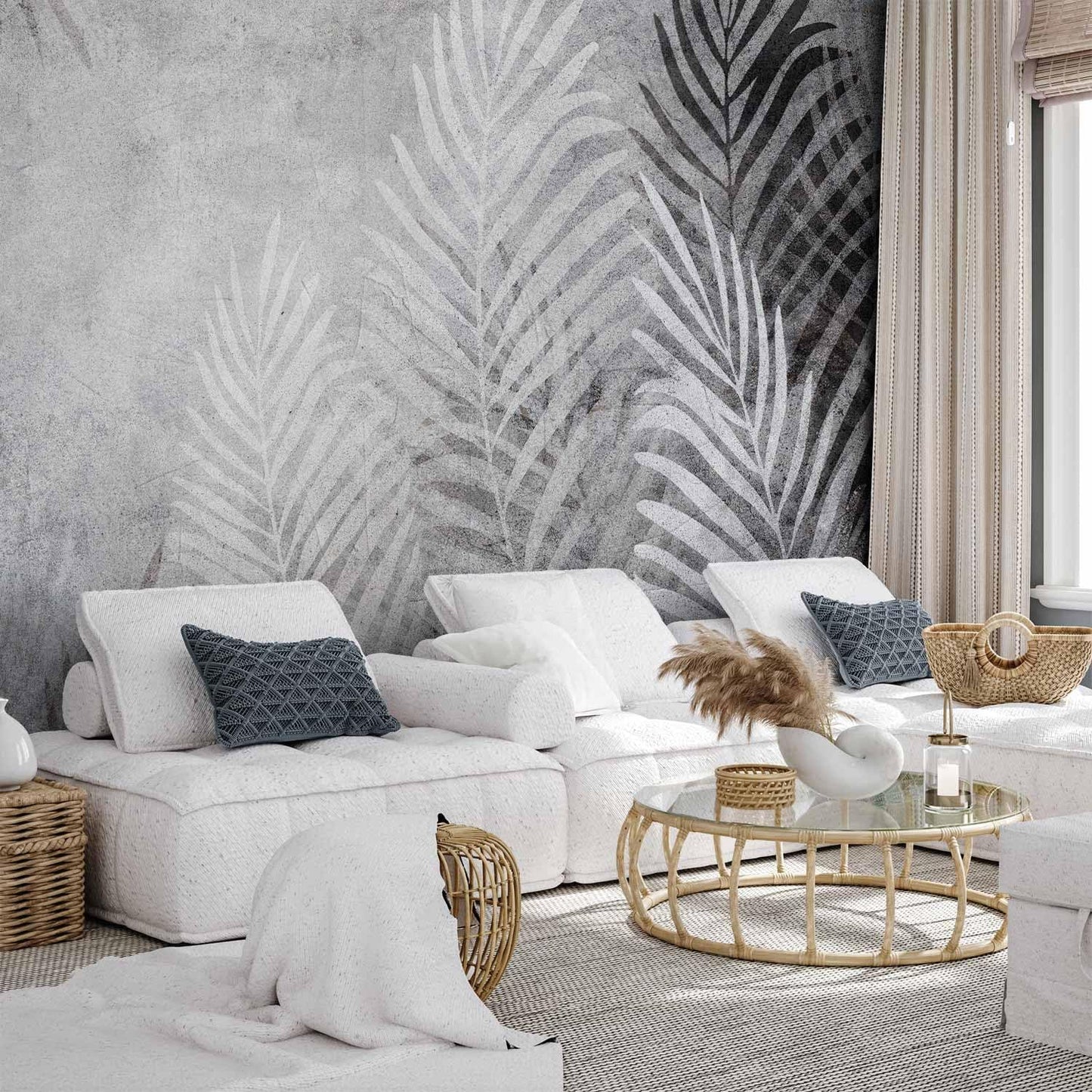 artgeist Wall Mural Leaves 98x69 in - XXL Non-Woven Wallpaper Fleece Wall Decor Photo Print Picture Image Design Palm Abstract Nature Botanical b-C-0855-a-a