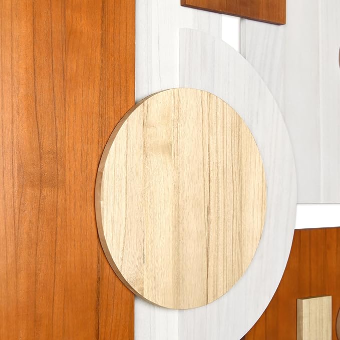 Empire Art Direct Cinnamon Dreamscape I & II Hand Made & Hand Finished Dimensional Solid Wood Abstracts