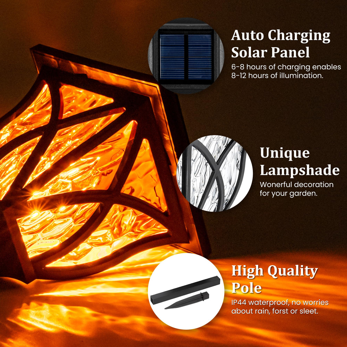 Solar Lights Outdoor Waterproof