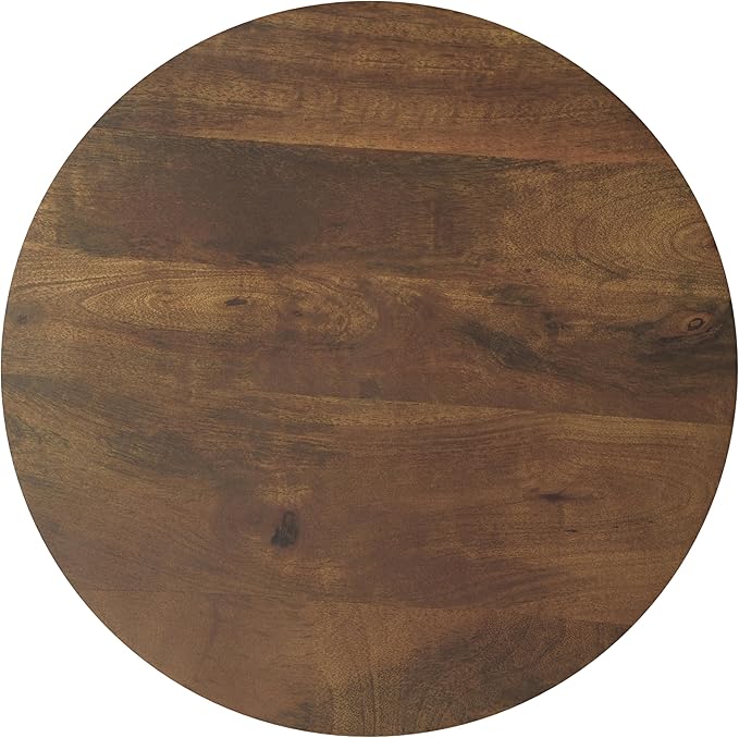 SIMPLIHOME Robbie Accent Table - 16 inch Wide Solid Mango Wood End Table in Walnut Brown, Boho Contemporary Rustic Side Table for Living Room or Bedroom with Multipurpose Function, Assembled