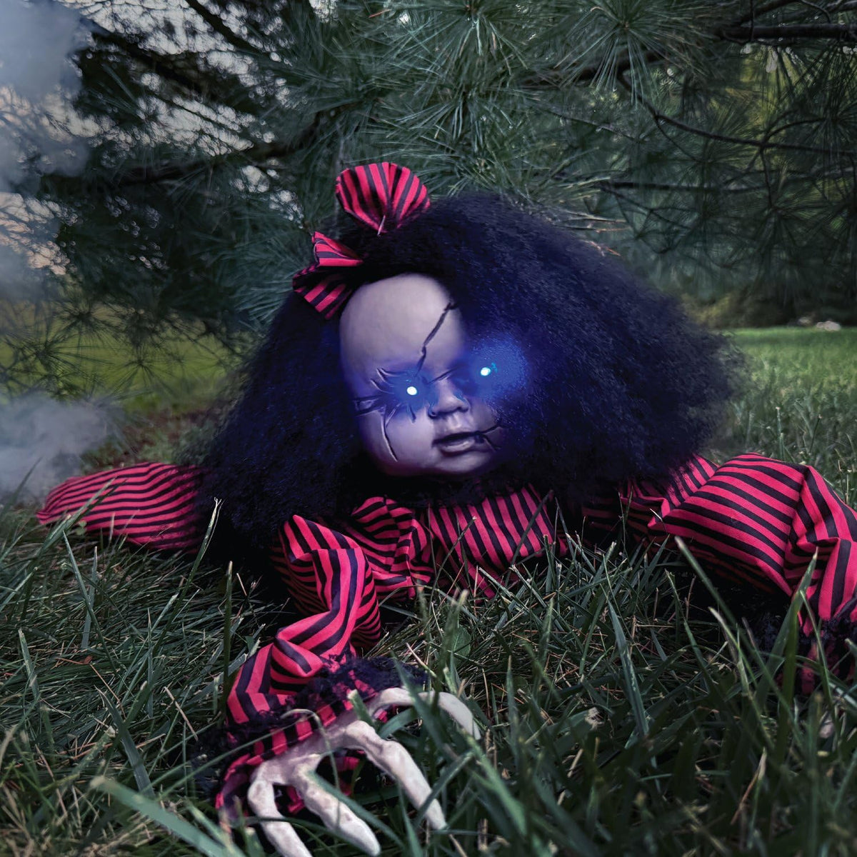 Scary Haunted Crawling Baby Doll (43" Crawling Girl)