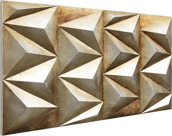 Empire Art Direct Steel 3D Iron Wall Art, Mixed Media Hand Painted Wall Sculpture,Ready to Hang, Living Room, Bedroom,Glod