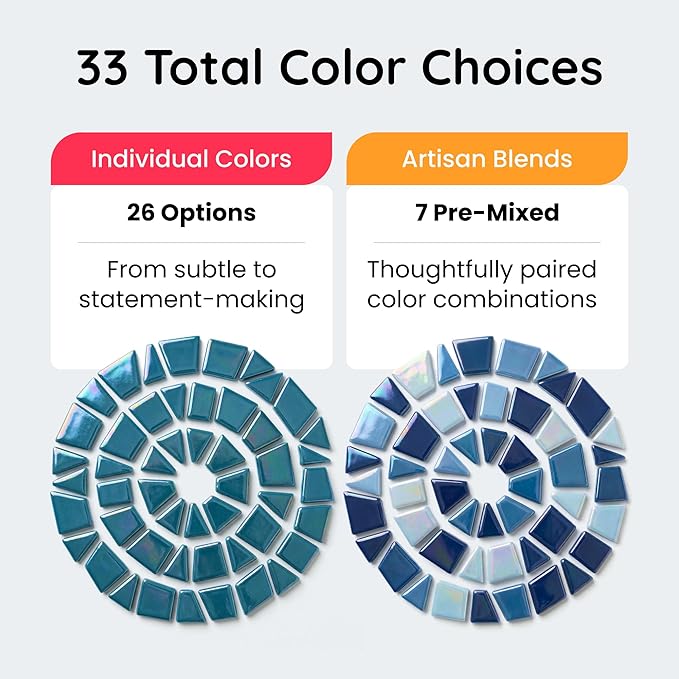 Irregular Glass Mosaic Tiles Bulk 500g Glossy and Iridescent Mosaic Glass Tiles for DIY Projects and Arts and Crafts Solid Colors and Mixes (Iridescent Orange)