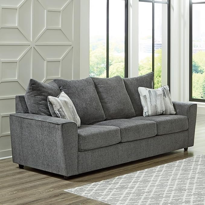 Signature Design by Ashley Stairatt Casual Sofa with Flared Arms, Gray
