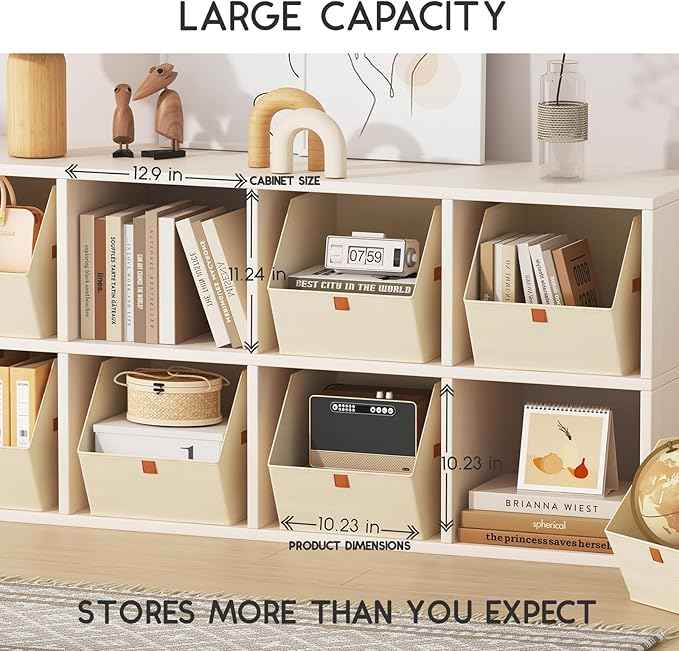 6 Pack Fabric Storage Bins for Organizing 6 Pack Fabric Closet Storage Cubes
