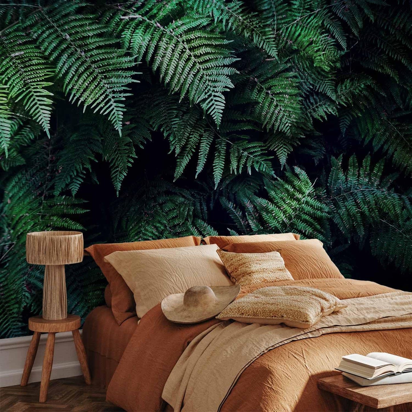 artgeist Wall Mural 3D Effect 135x101 in - XXL Peel and Stick Self-Adhesive Wallpaper Removable Large Sticker Foil Wall Decor Print Picture Image Design - Tropical Leaves b-C-0564-a-a