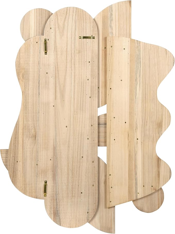 Empire Art Direct "Sands Serenade I" Handmade Dimensional Solid Paulownia Wood Abstracts Wall Art, Ready to Hang, Living Room, Bedroom & Office, 40" x 30"x 1.42"