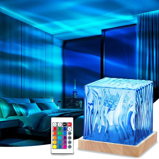Northern Lights Projector, Luminorthe Cube Lamp Lava Lamp Ambient Lighting Galaxy Projector with 16 Colors and Aurora Drift Effects for Room Decor Teen Girl Gifts Classroom