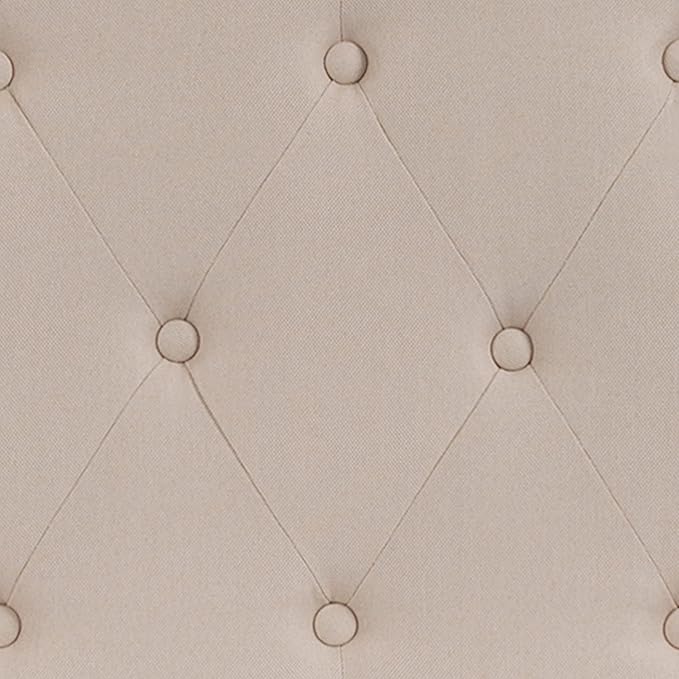 Flash Furniture Cambridge Button Tufted and Diamond Stitched Upholstered King Size Headboard in Beige Fabric