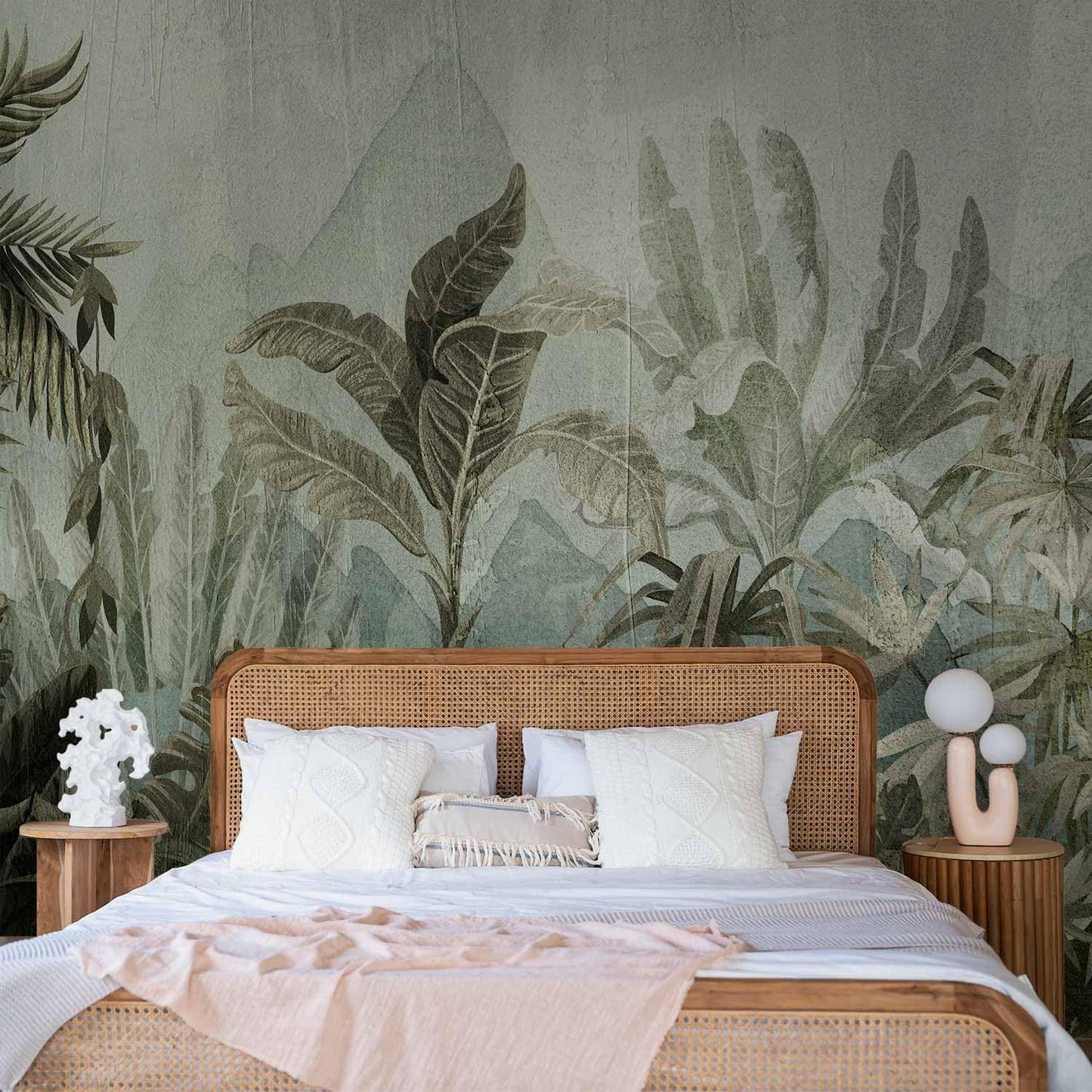 artgeist Wall Mural Leaves 138x101 in - XXL Non-Woven Wallpaper Fleece Wall Decor Photo Print Picture Image Design Nature Botanical Plants Palm Abstract b-C-0854-a-a