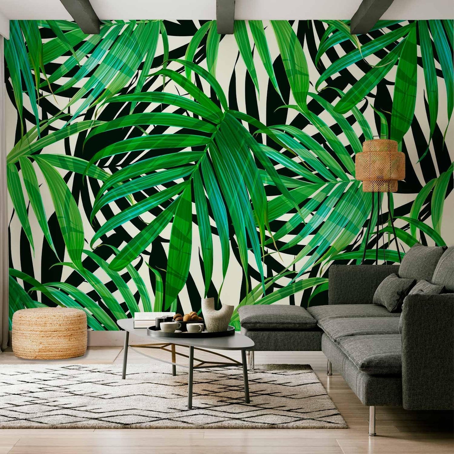 artgeist Wall Mural Tropical 118"x83" XXL Peel and Stick Self-Adhesive Wallpaper Removable Large Sticker Foil Wall Decor Print Picture Image Design