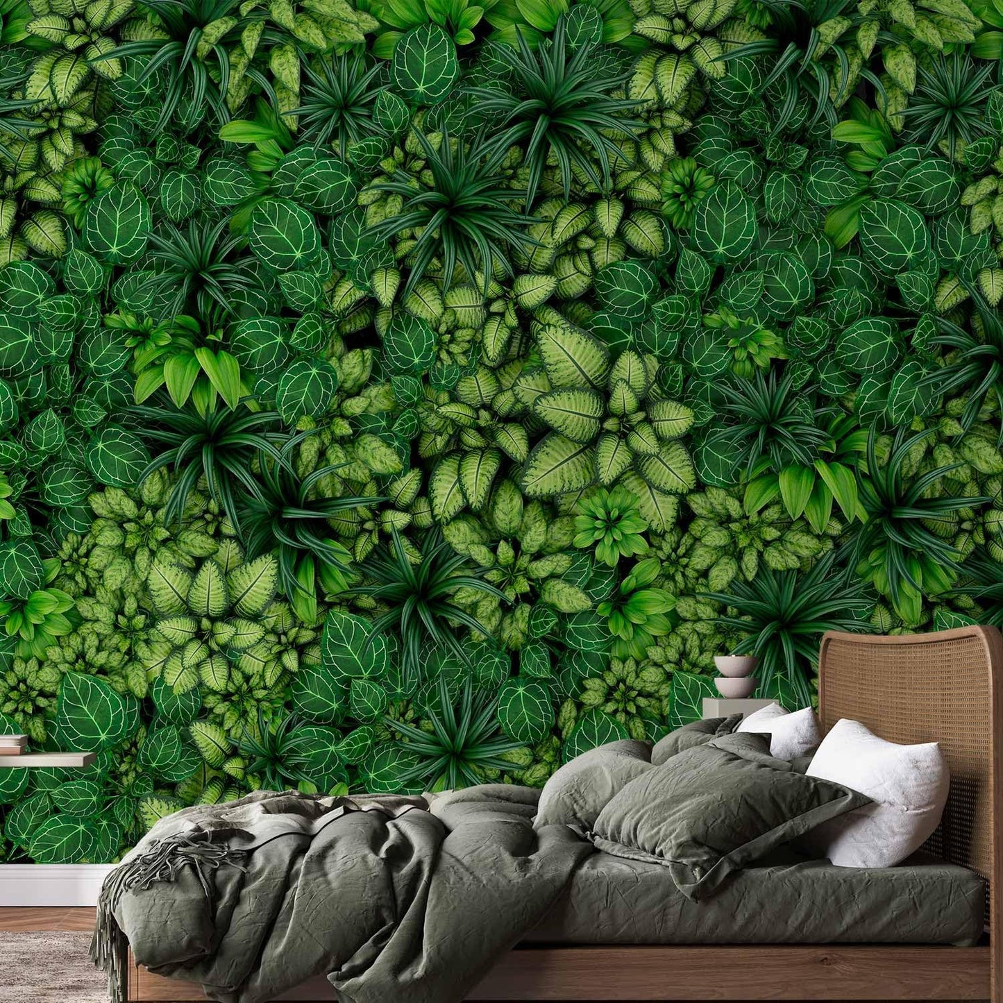artgeist Premium Wall Mural Plants 177x124 in - XXL Non-Woven Wallpaper Fleece Wall Decor Photo Print Picture Image Design Nature Botanics Tropical Leaves b-B-0601-a-a