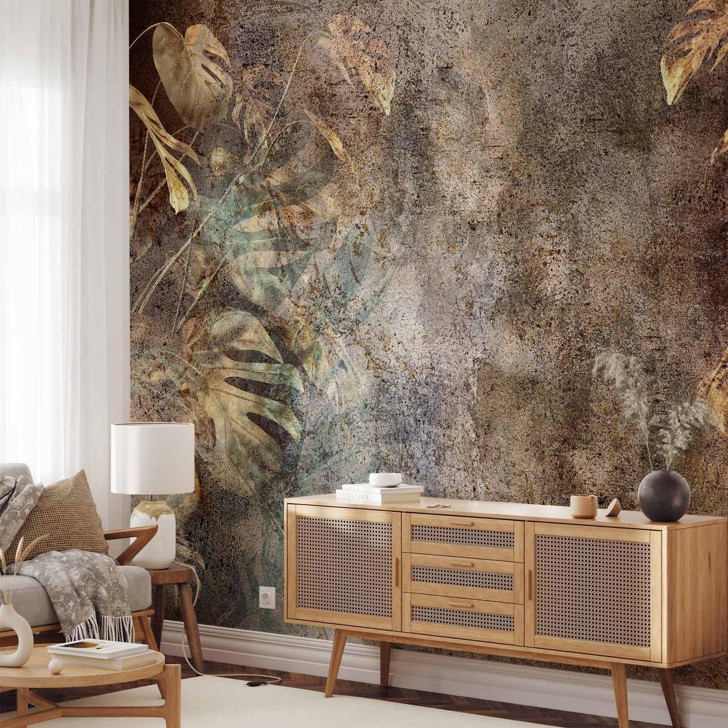 artgeist Wall Mural Monstera 79x55 in - XXL Non-Woven Wallpaper Fleece Wall Decor Photo Print Picture Image Design Nature Botanical Abstract Plants b-C-0859-a-a
