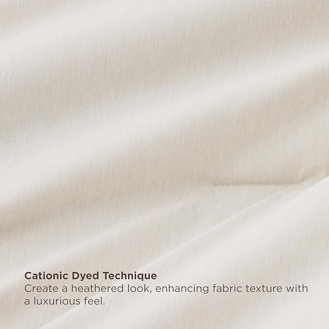 Bedsure Full Comforter Set Beige - Bed in a Bag Full Size Bedding 7 Pieces, Cationic Dyed Bed Set Gift for Family, Beige Soft Bedding for All Seasons Comforter with Sheets, Pillowcases & Shams
