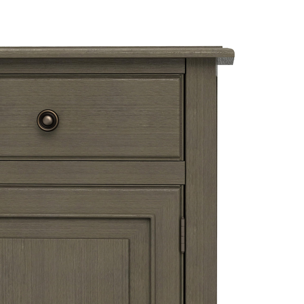 Connaught 40" Wide Solid Wood Cabinet in Farmhouse Grey