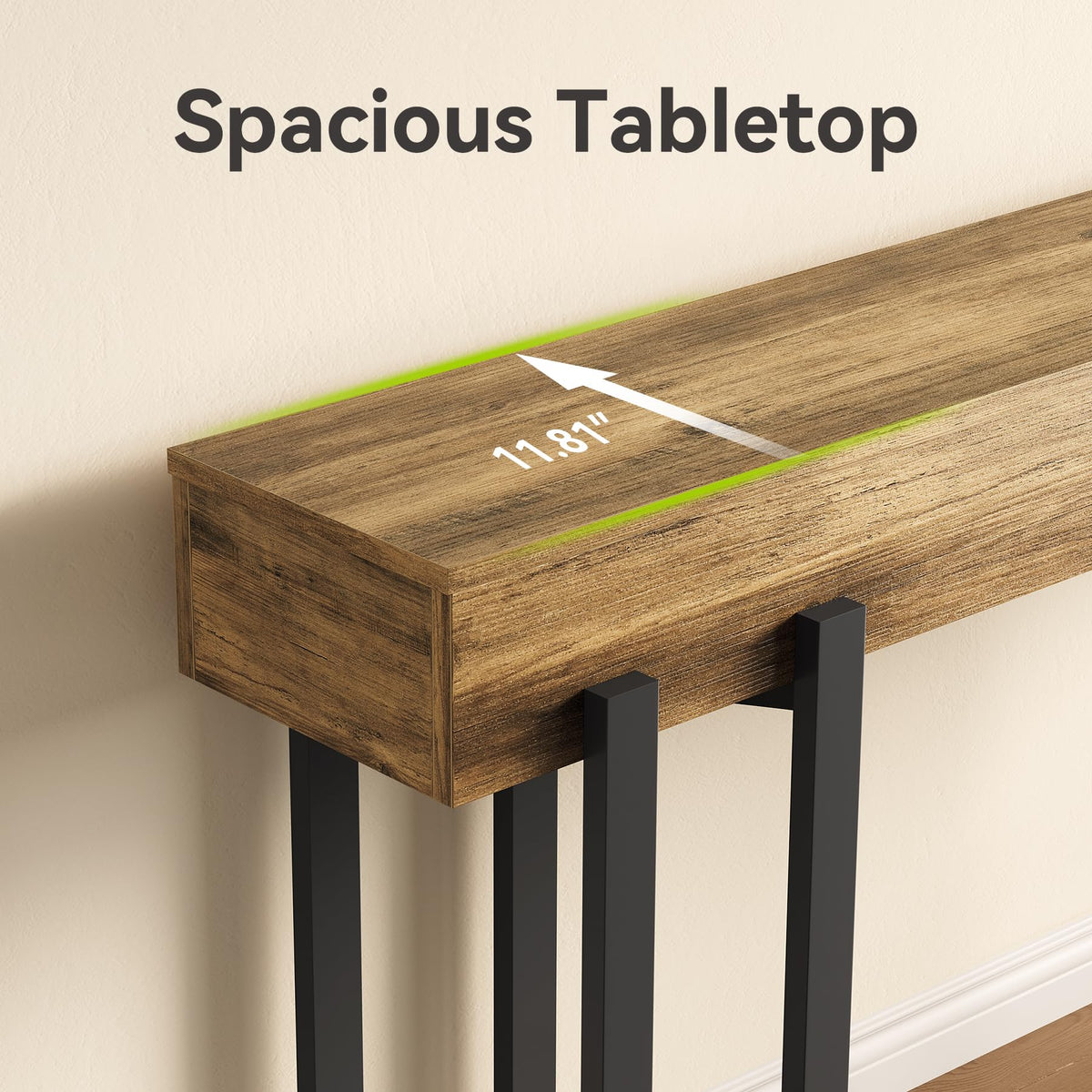 63 Inch Console Table for Entryway