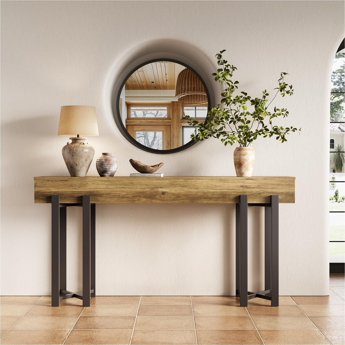 63 Inch Console Table for Entryway