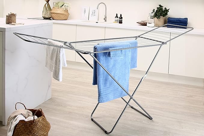 Metaltex Clothes Drying Rack Capri 20 m Grey