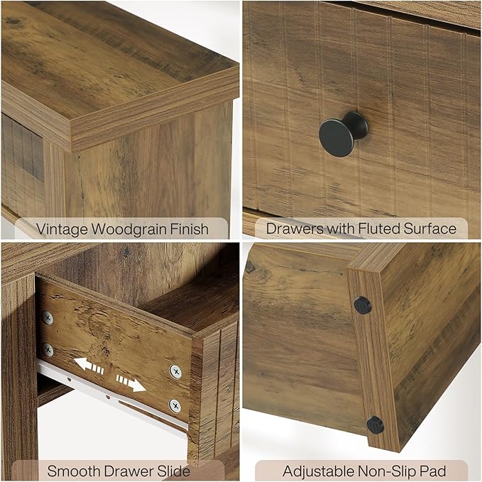 Tribesigns 70.9 inch Console Table with 3 Drawers, Extra Long Entryway Table, Wood Sofa Table Oak Furniture with Open Storage Shelves Wooden Couch Table Foyer Tables for Living Room Hallway Entrance