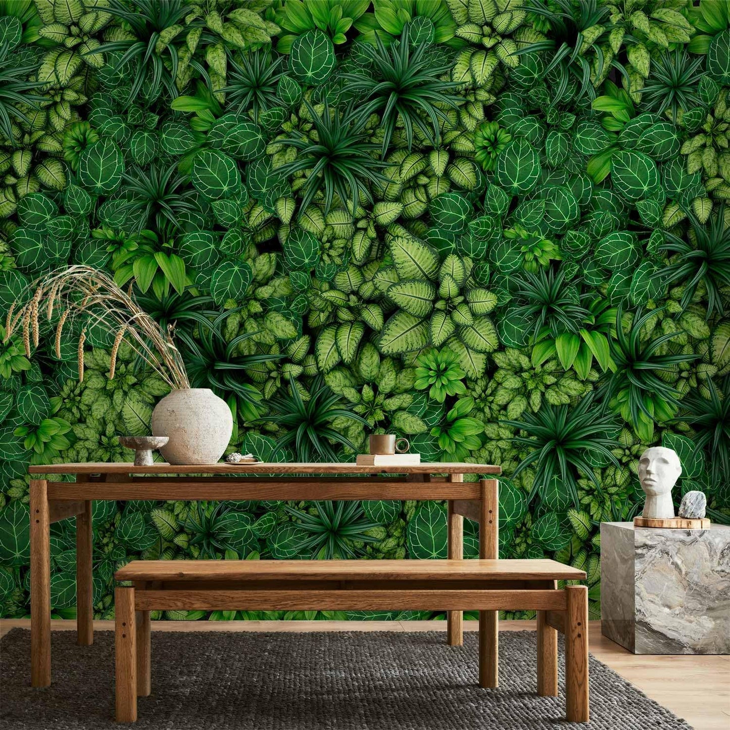 artgeist Wall Mural Plants 118x83 in - XXL Non-Woven Wallpaper Fleece Wall Decor Photo Print Picture Image Design Nature Botanics Tropical Leaves b-B-0601-a-a