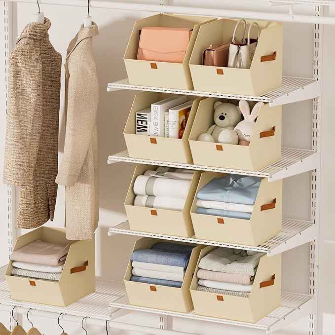 6 Pack Fabric Storage Bins for Organizing 6 Pack Fabric Closet Storage Cubes