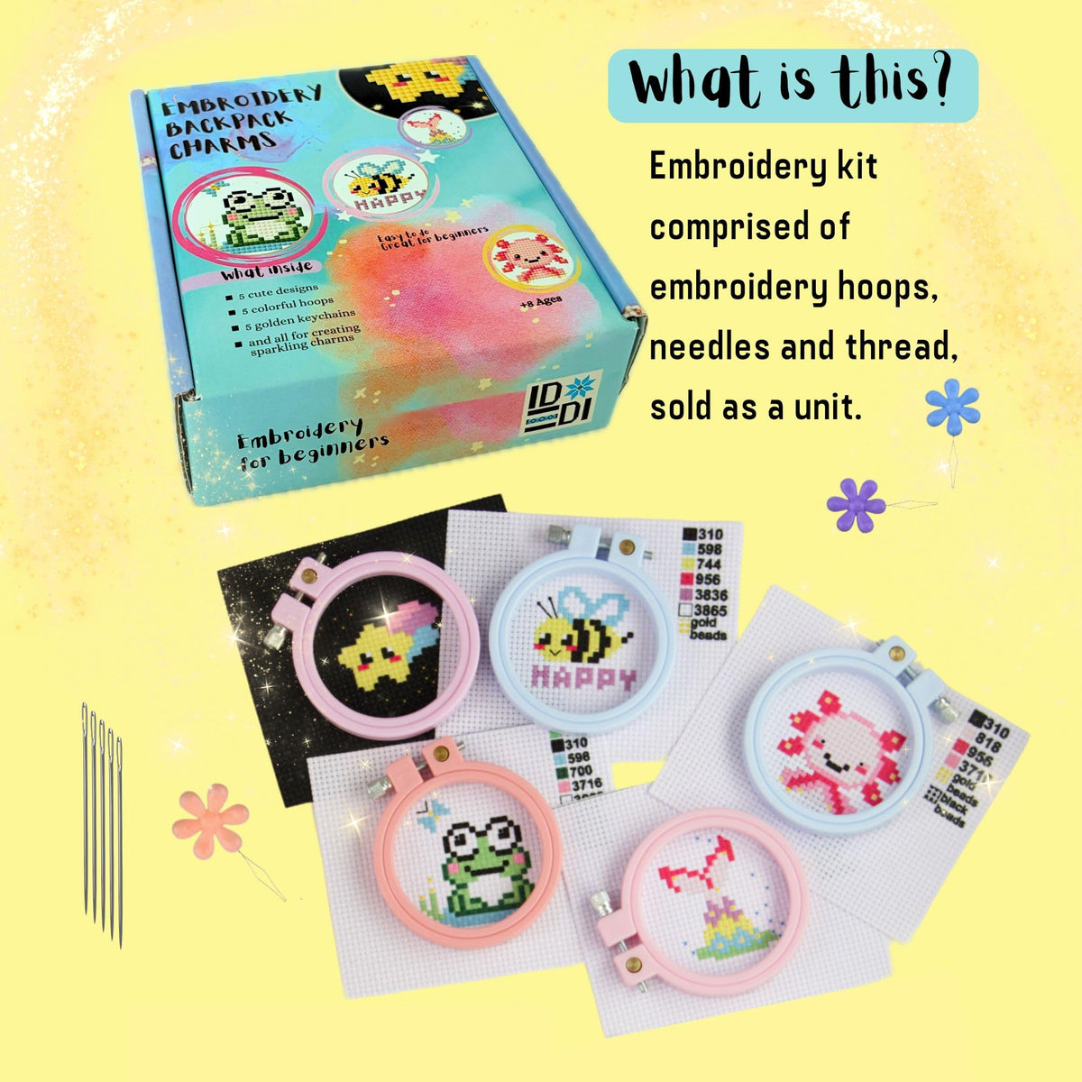Embroidery Kit for Kids Cross Stitch Kits for Beginners Needlepoint