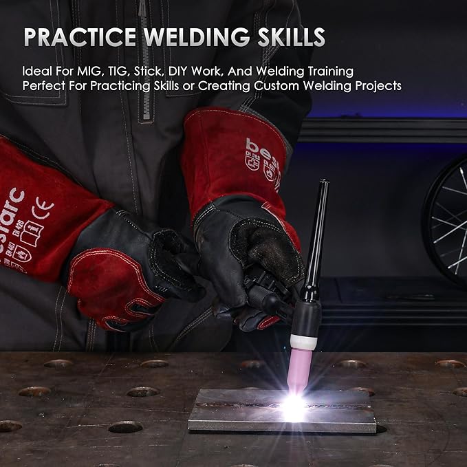 bestarc Welding Coupons, 2×4" Mild Steel Welding Kit, 11 Gauge Welding Plate DIY Cuboid, Welding Practice for MIG TIG Gas Arc Stick and Wirefeed (20 PCS)