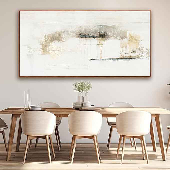Modern Abstract Wall Canvas Decor - Maximalist Multicolor Minimalist Graffiti Artwork - Framed - 29"58" for Living Room, Bedroom, Kitchen, Office