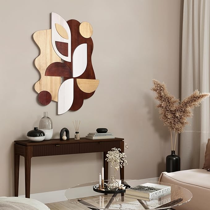 Empire Art Direct "Sands Serenade I" Handmade Dimensional Solid Paulownia Wood Abstracts Wall Art, Ready to Hang, Living Room, Bedroom & Office, 40" x 30"x 1.42"
