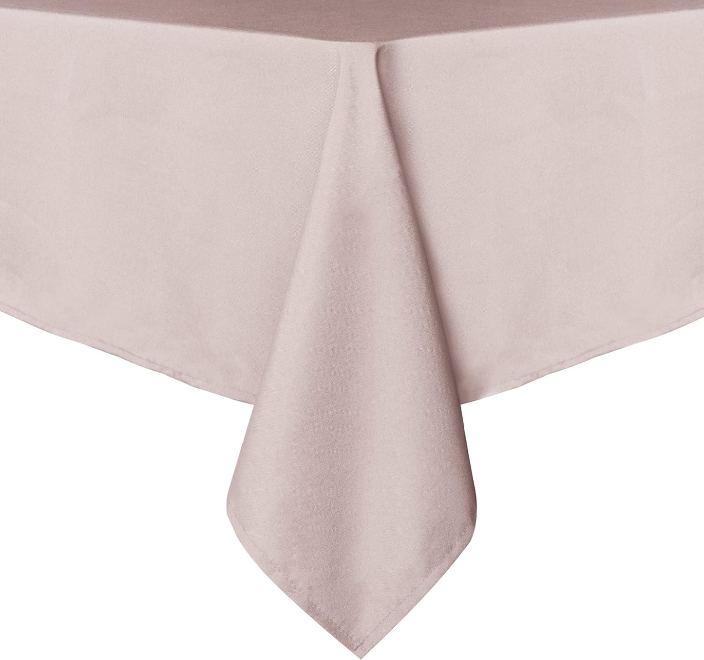 sancua Rectangle Tablecloth - 54 x 108 Inch - Stain and Wrinkle Resistant Washable Polyester Table Cloth, Decorative Fabric Table Cover for Dining Tables, Buffet Parties and Camping, Blush
