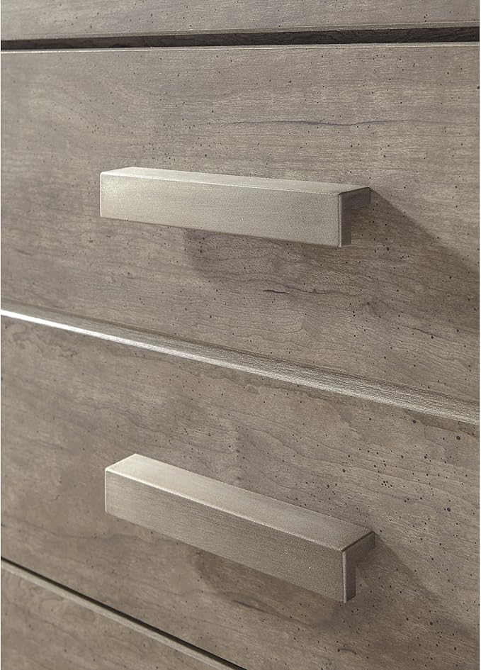 Signature Design by Ashley Culverbach Coastal 6-Drawer Dresser and Mirror with Anti-Tipping Restraint, Gray