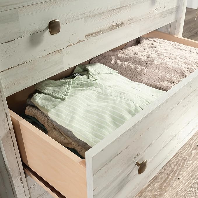Sauder River Ranch Chest, in White Plank Finish