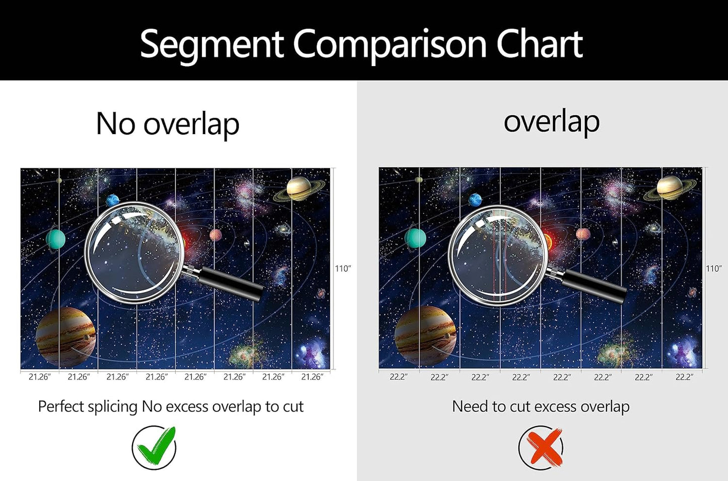 WFBHUA-Galaxy Wallpaper Mural Kids Nursery Wallpaper Cosmic Planets Wall Mural Decoration for Boys Room Playroom(Not Peel and Stick)