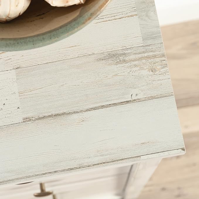 Sauder River Ranch Chest, in White Plank Finish