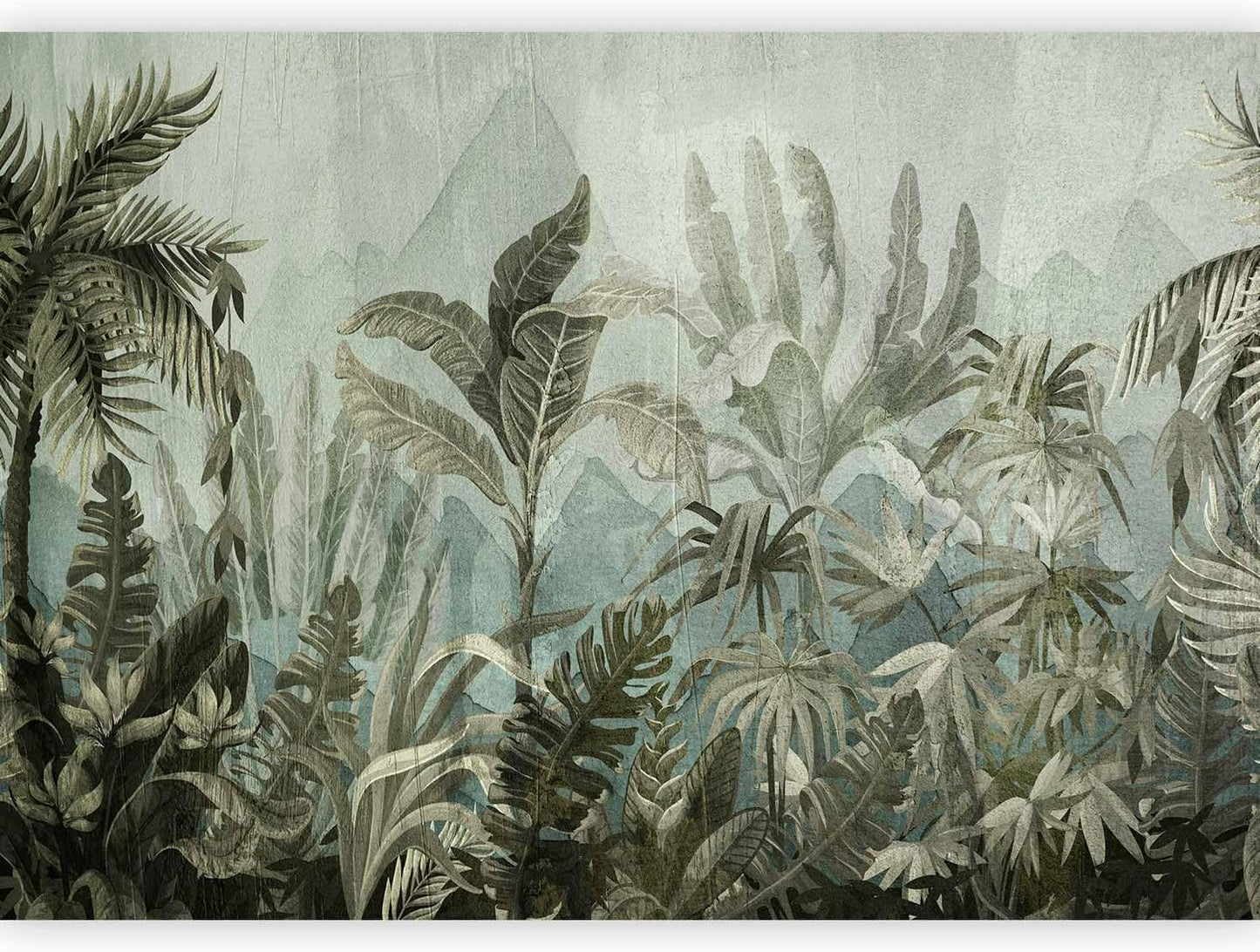 artgeist Wall Mural Leaves 138x101 in - XXL Non-Woven Wallpaper Fleece Wall Decor Photo Print Picture Image Design Nature Botanical Plants Palm Abstract b-C-0854-a-a