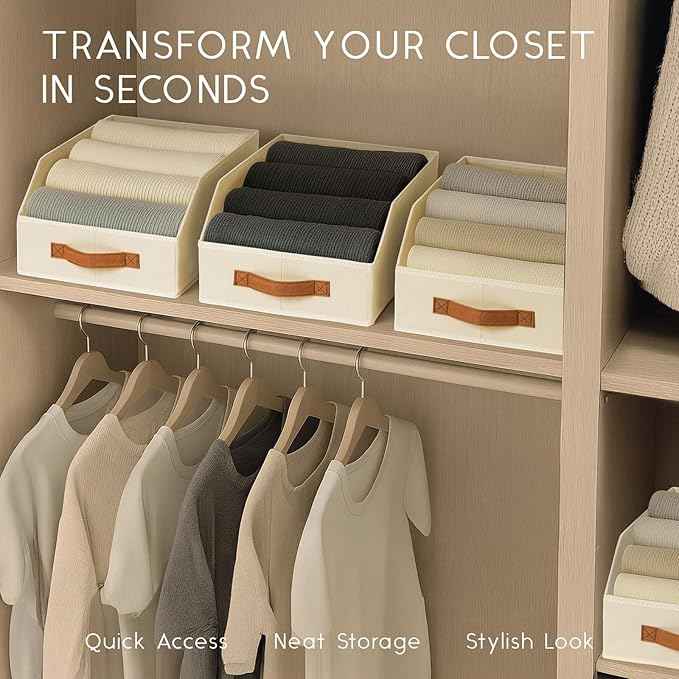 6 Pack Fabric Storage Bins for Organizing 6 Pack Fabric Closet Storage Cubes