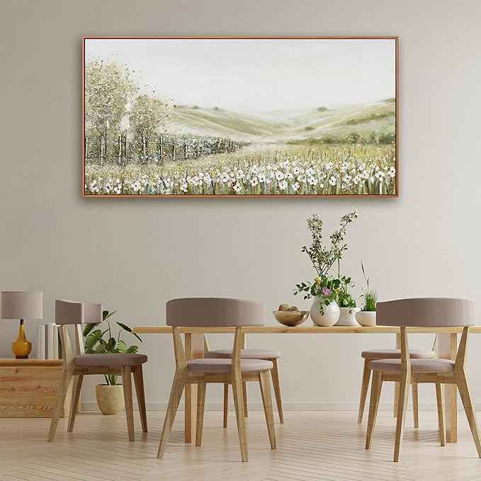Canvas Wall Art Decor Home paintings Wall Art Prints Modern Framed Wall Decorations Natural Mountain Wilderness Landscape Artwork for Living Room Bedroom Kitchen Office Decor 24×48 inch