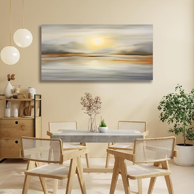 VHMING Abstract Canvas Wall Art Seascape Canvas Printing Abstract Art Wall Decor Artwork for Living Room Bedroom Dining Room Home Office Decor 20x40inch