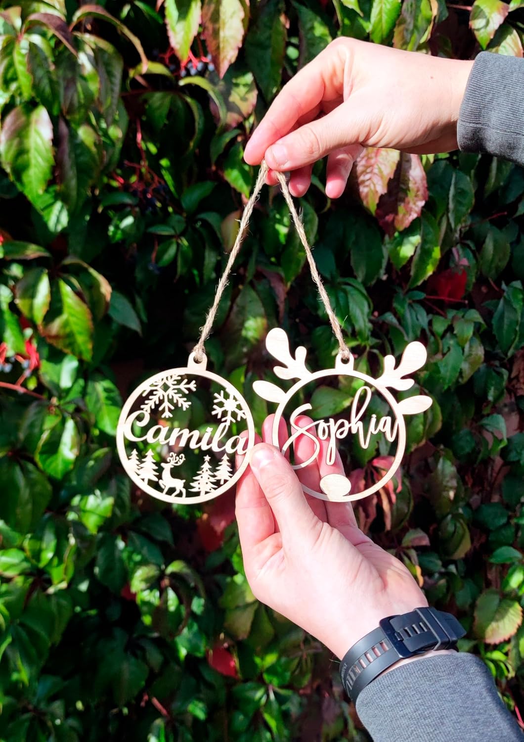 Personalized Christmas Ornaments with Names - Custom Christmas Ornament for Kids and Adults, Custom Ornaments for Christmas Tree Personalized Ornaments with Name