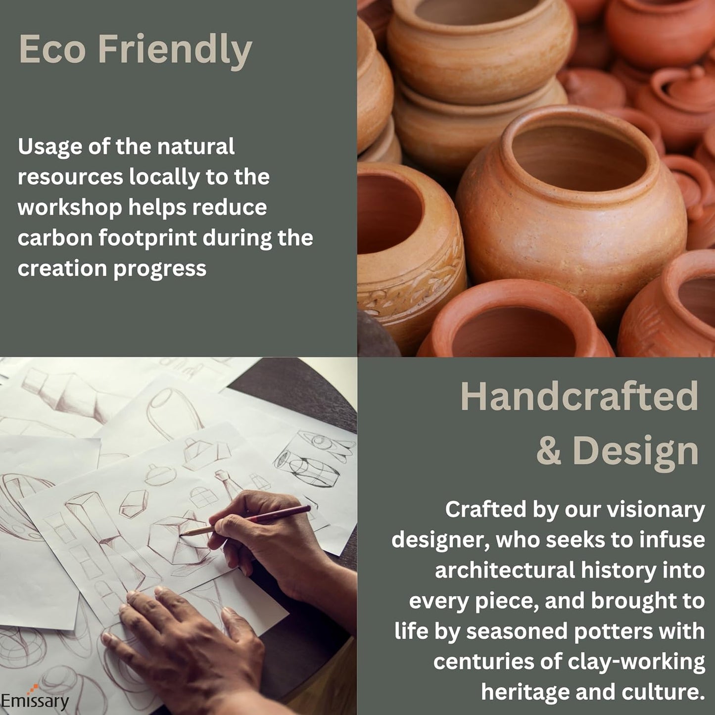 Emissary Home and Garden Bullet 11.5 in. Bright Orange Ceramic Round Planter (11.5 in. L x 11.5 in. W x 14 in. H) with Drainage Hole