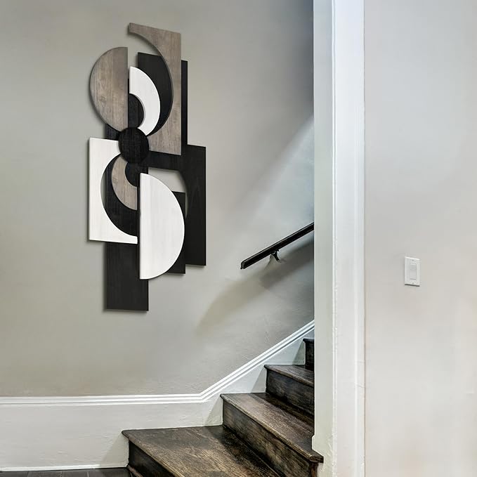 Empire Art Direct "Luminus Dusk" Handmade Dimensional Solid Paulownia Wood Abstracts Wall Art, Ready to Hang, Living Room, Bedroom & Office, 48" x 24"x 1.89"