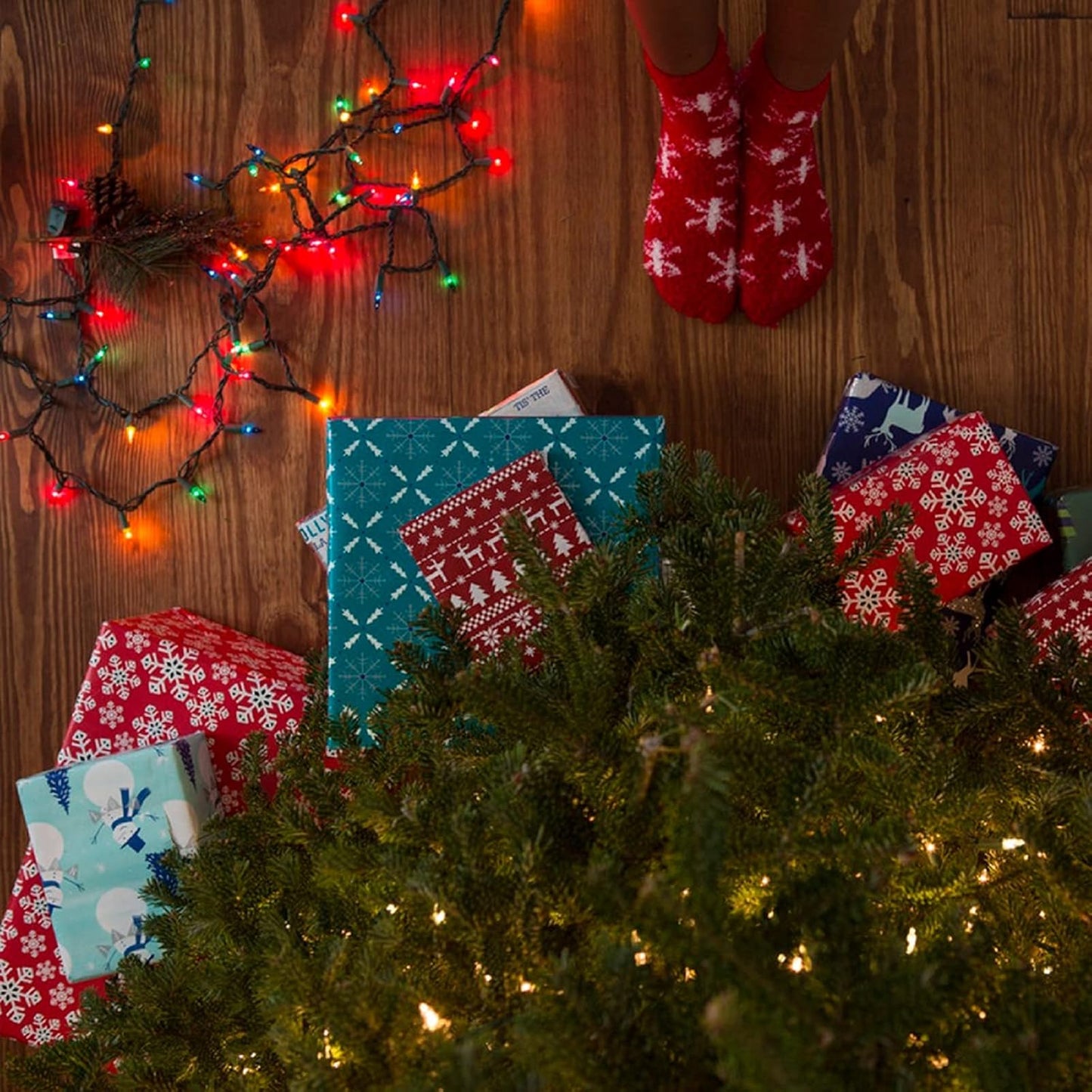 Brizled Multicolor Christmas Lights, 33ft 100 LED Christmas Lights, 120V UL Certified Connectable Xmas Tree Light Colored Mini Light for Indoor Outdoor Xmas Party Home Patio Garden and Holiday Decor