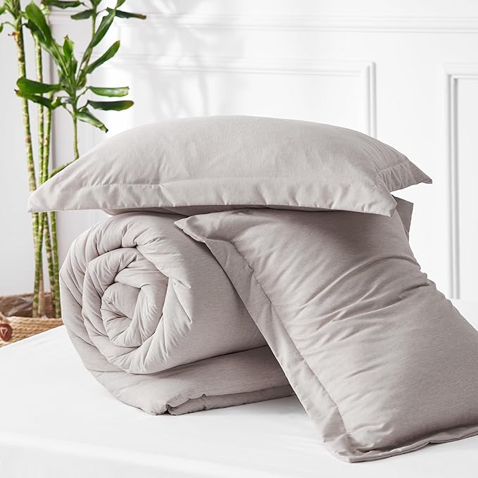 Bedsure California King Comforter Set - Soft Microfiber Bedding for All Seasons, 3 Pieces, 1 Comforter 104"x96" and 2 Pillow Shams 20"x36"+2"