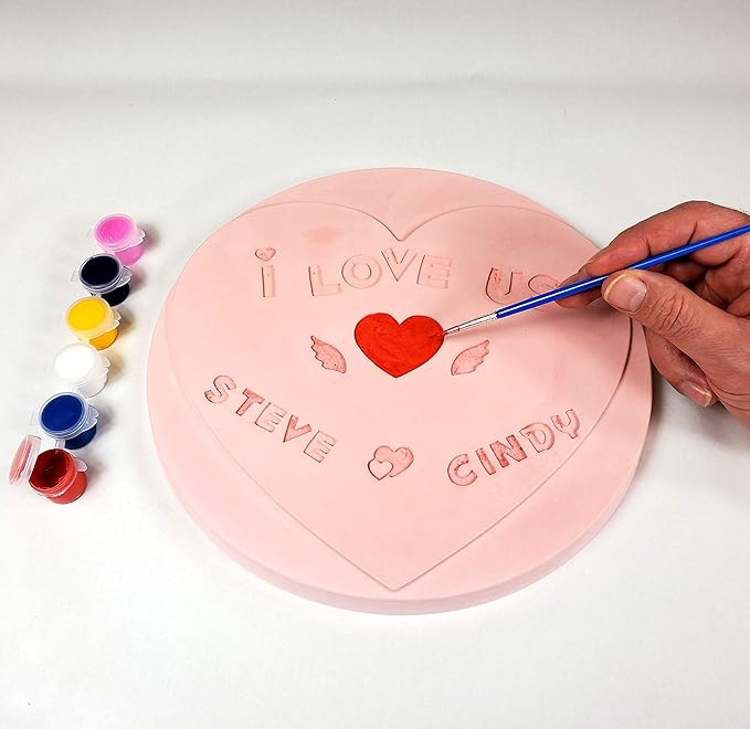 Perfect Craft Sweetheart Customizable Stepping Stone Cast & Paint Kit with Perfect Cast Casting Material