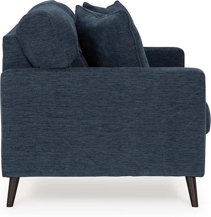 Signature Design by Ashley Bixler Classic Tufted Loveseat with Removable Cushions, Blue