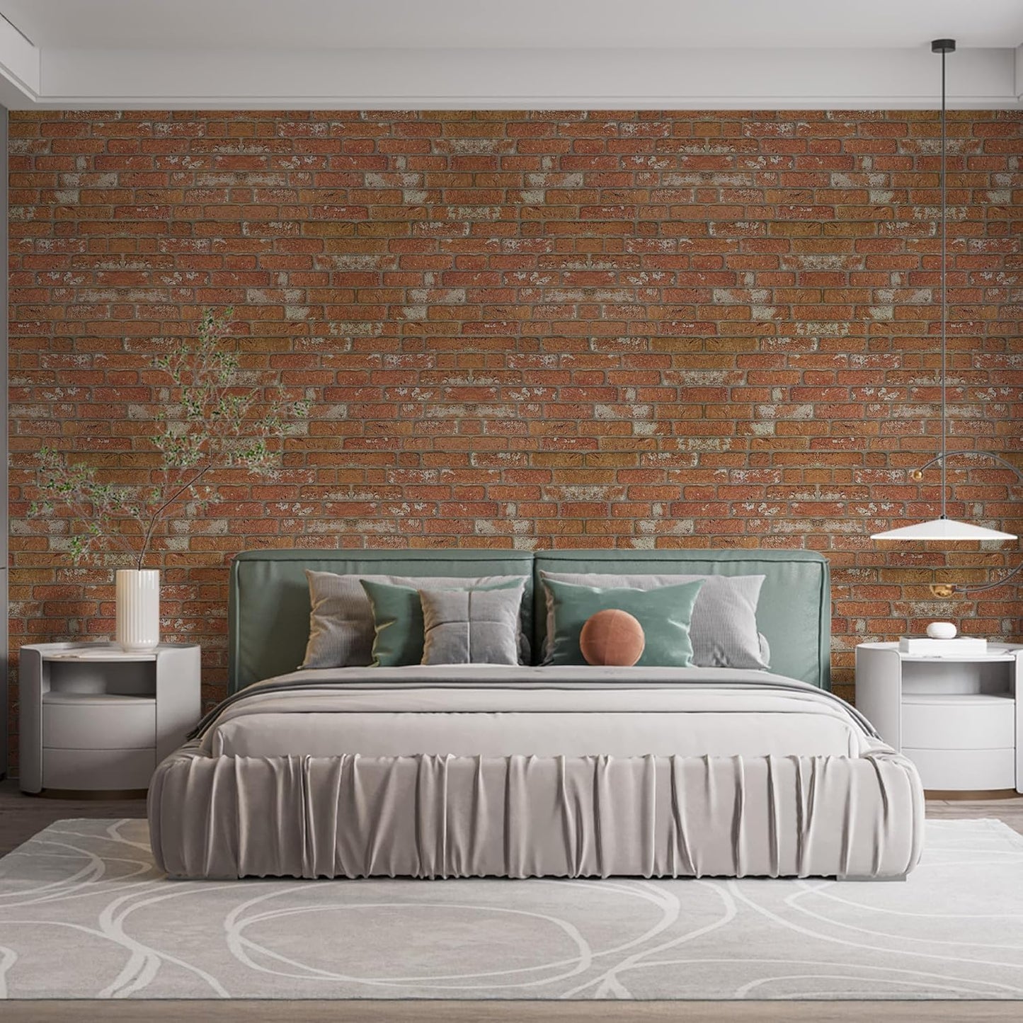 IZODEKOR 3D Wall Panels Brick Effect - Cladding, Stone Look, Styrofoam Facing for Living Room, Kitchen, Bathroom, Balcony, Bedroom, Back of Counter | Vintage Dream (10 x Panels) - Covers 53 sq ft