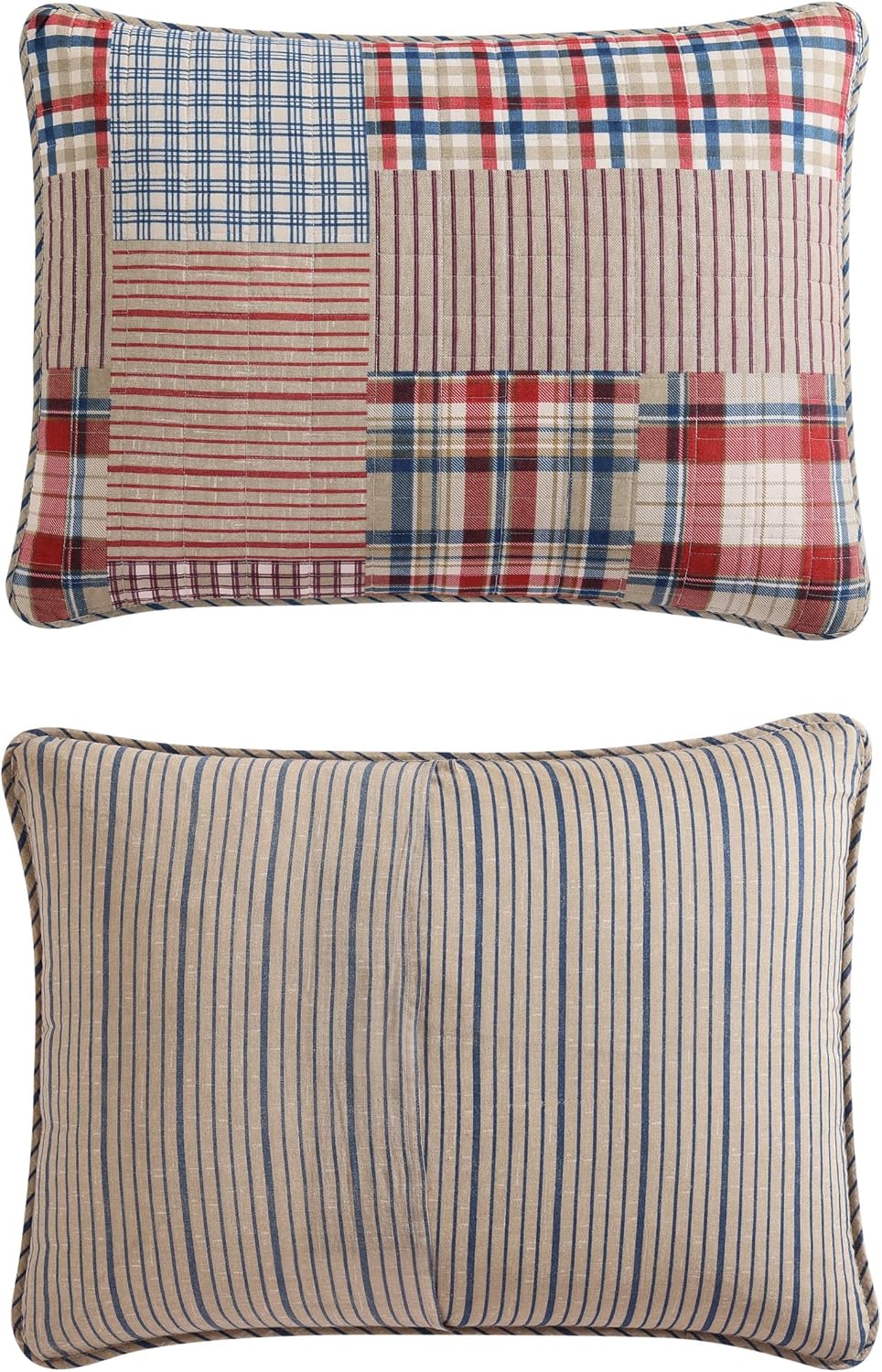 Eddie Bauer - Queen Quilt Set, Reversible Cotton Blend Bedding with Lightweight Feel, 3 Piece Bed Set with Matching Pillowcases (Hawthorne Brown)