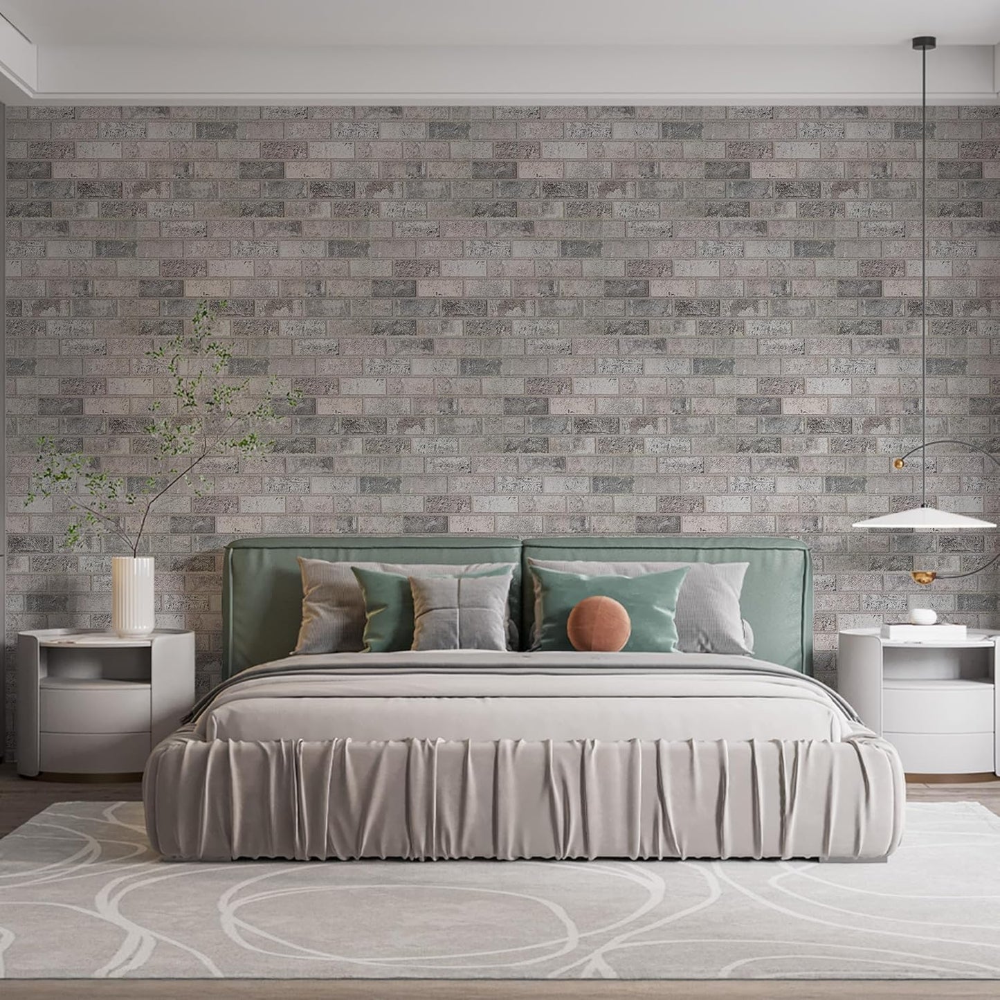 IZODEKOR 3D Brick Effect Wall Panels - Faux Brick Paneling for Living Room, Kitchen, Bathroom and More | Beige Dream - Pack of 10 Covers 53 sq ft